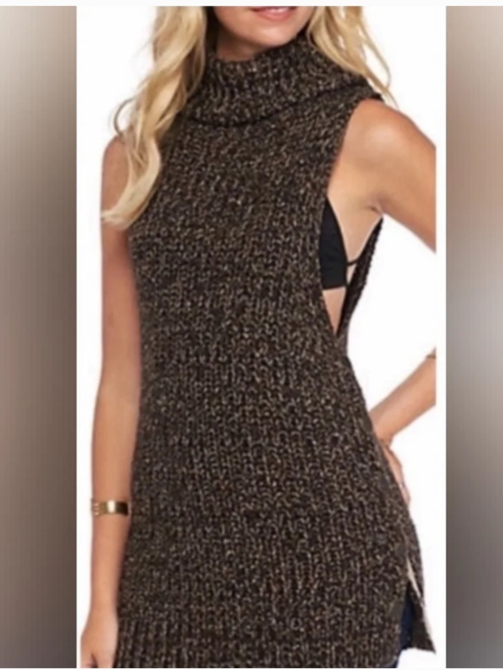 Free People Valentina Sleeveless Knit Sweater in size Small